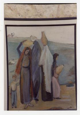 A painting by the artist Faten Tubasi, 1986