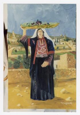 A painting by the artist Adnan Al Zubaidy , 1985