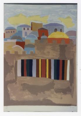 A painting by the artist Isam Bader, 1986