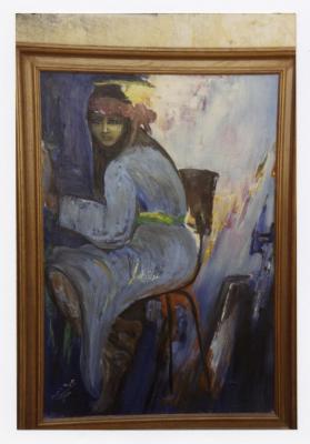 A painting by the artist Juhaina Habibi, 6 November 1986