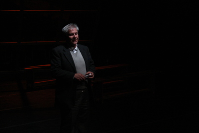 Performance of "Martin Luther King Stations" Play in Al Kasaba Theatre and Cinematheque During Al Manara International Theatre Days in 2011