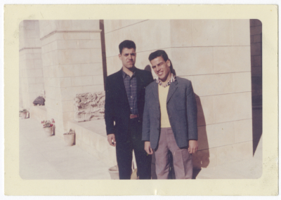 Omar al-Qasim with a Friend, January 1962