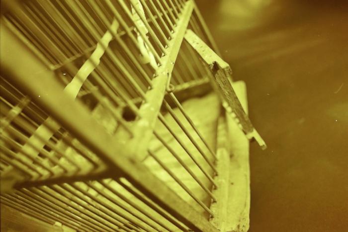 The Birdcage of Shaheed Nizar Eideh Displayed at the '100 Shaheed - 100 Lives' Exhibition, Feb 2001