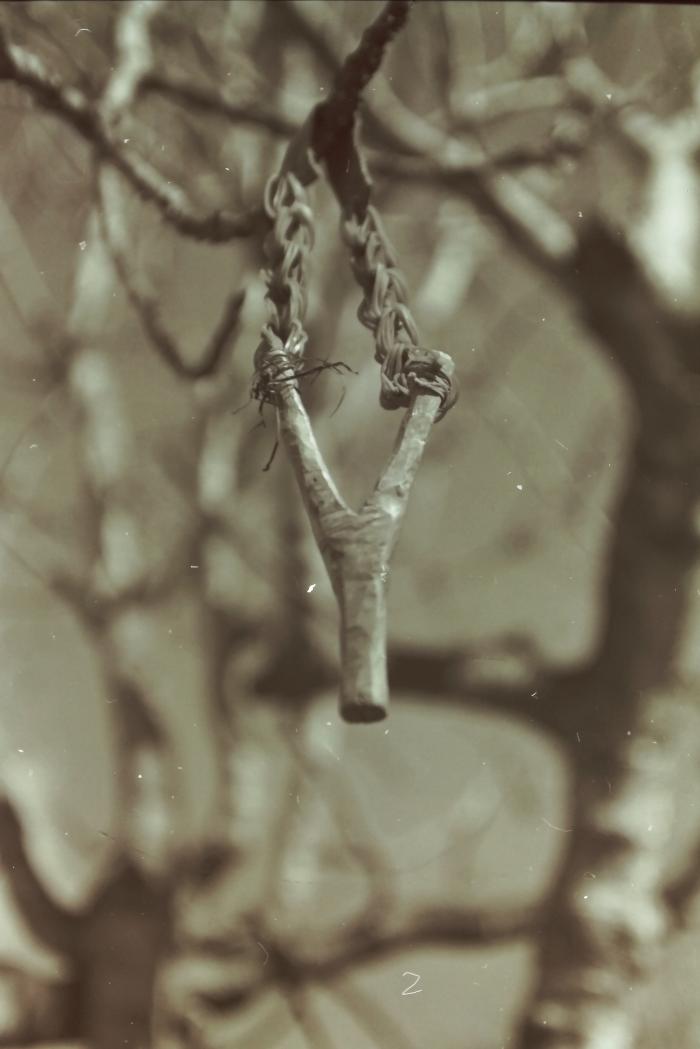 The Sling of Shaheed Samer Eweissi Displayed at the '100 Shaheeds - 100 Lives' Exhibition, Feb 2001