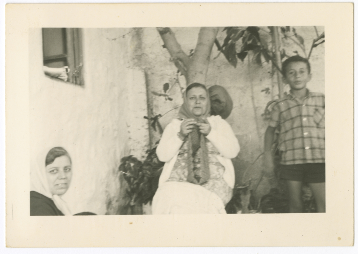 Fatima al-Shalabi Knitting Wool, Jerusalem, the Late 1960s 
