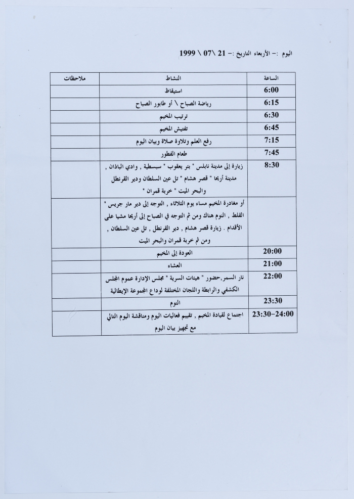 The Daily Scout's Camp Program 