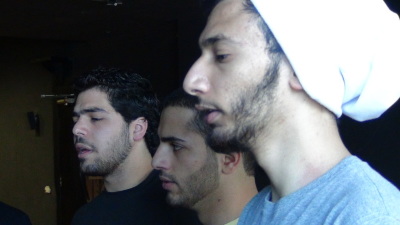 تدريب صوت لطلّاب أكاديمية الدراما التابعة لمسرح القصبة عام 2014 