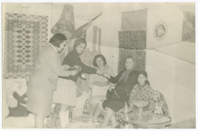 A Group of Women at an Embroidery Workshop, Jerusalem, 1965-1969