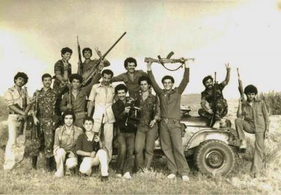 صورة تجمع عدد من الفدائين، بيروت، 1978