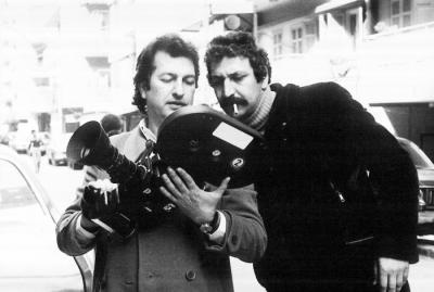 مصوران من مؤسسة السينما الفلسطينية، بيروت