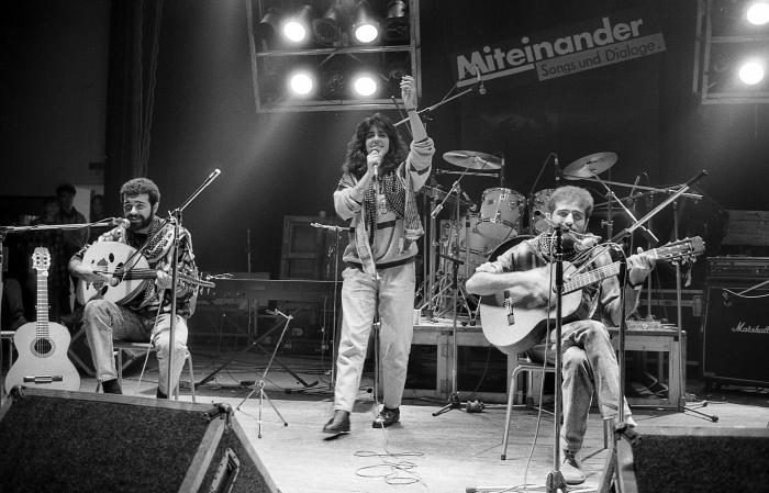 The Palestinian Band Al-Fajr in the Political Songs Festival, Berlin, 1989