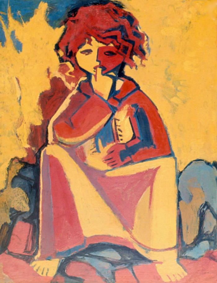 صورة لعمل فني للفنان محمود حماد، دمشق، 1961