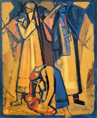 صورة لعمل للفنان محمود حماد، دمشق، 1961