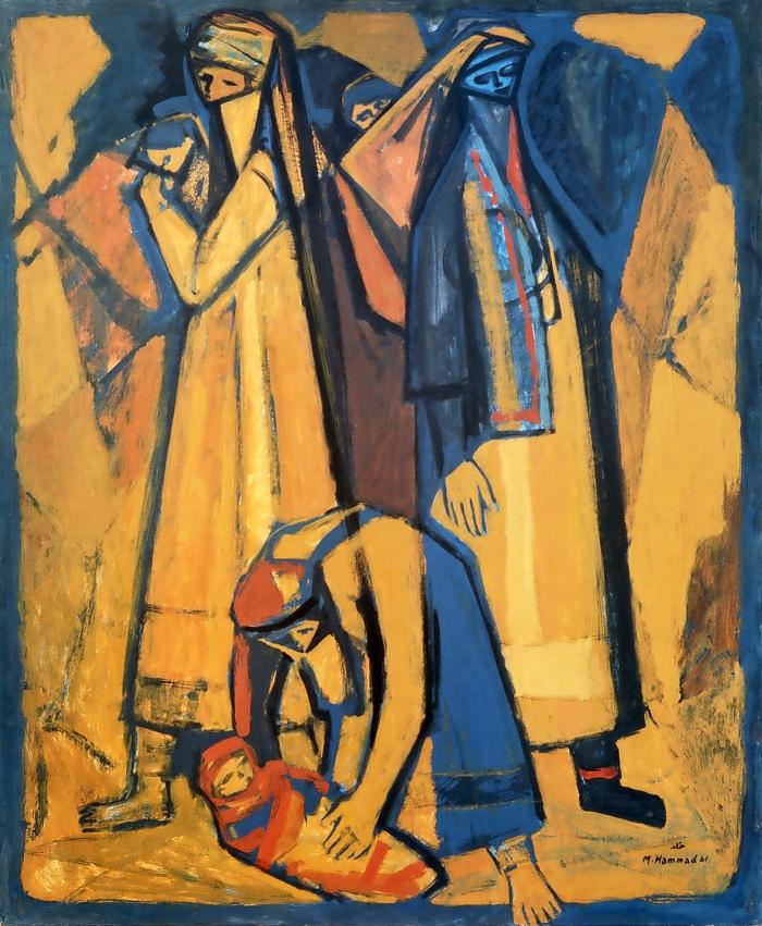 A photograph of a work by the artist Mahmoud Hammad, Damascus, 1961