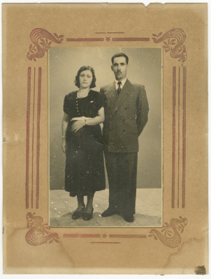 Mahmoud al-Qasim and Fatima al-Shalabi, Jerusalem, 26 September 1952