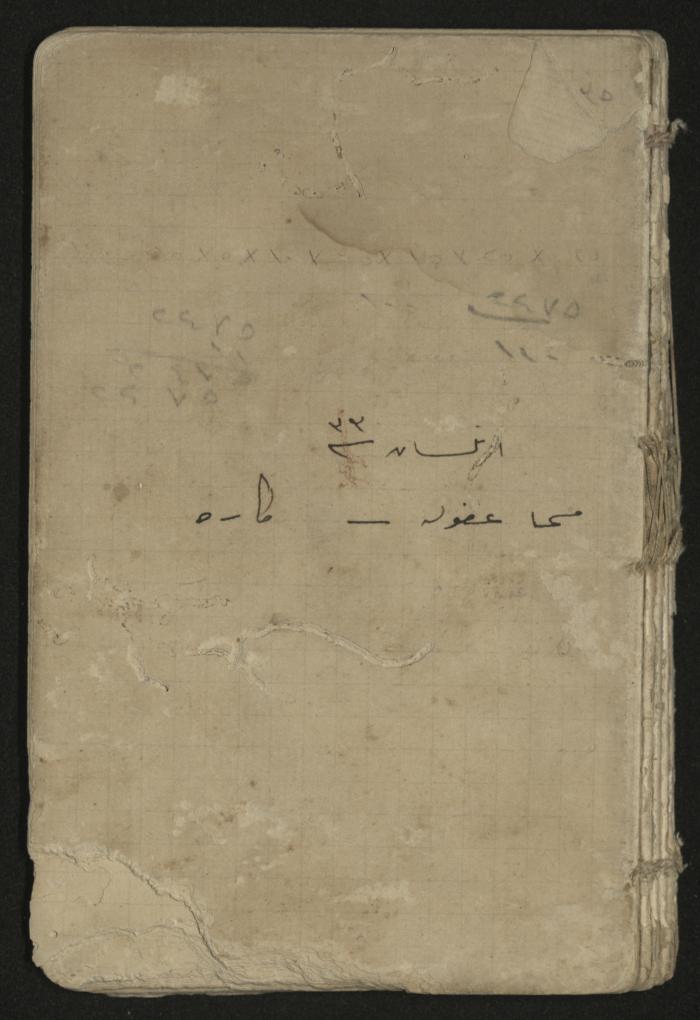 دفتر ملاحظات وحسابات لرشيد الحاج إبراهيم، حيفا،  1917
