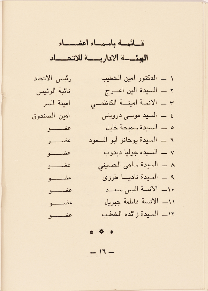 The Program of The Third Arabic Palestinian Child Social Conference in 1984 