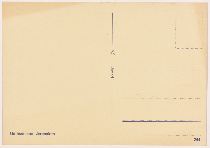 A Post Card Goes Back in Time to the period of 1979-1984  Found in the Archive of Salfeet Women Charity Collection