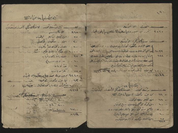 دفتر حسابات لرشيد الحاج إبراهيم، 1926