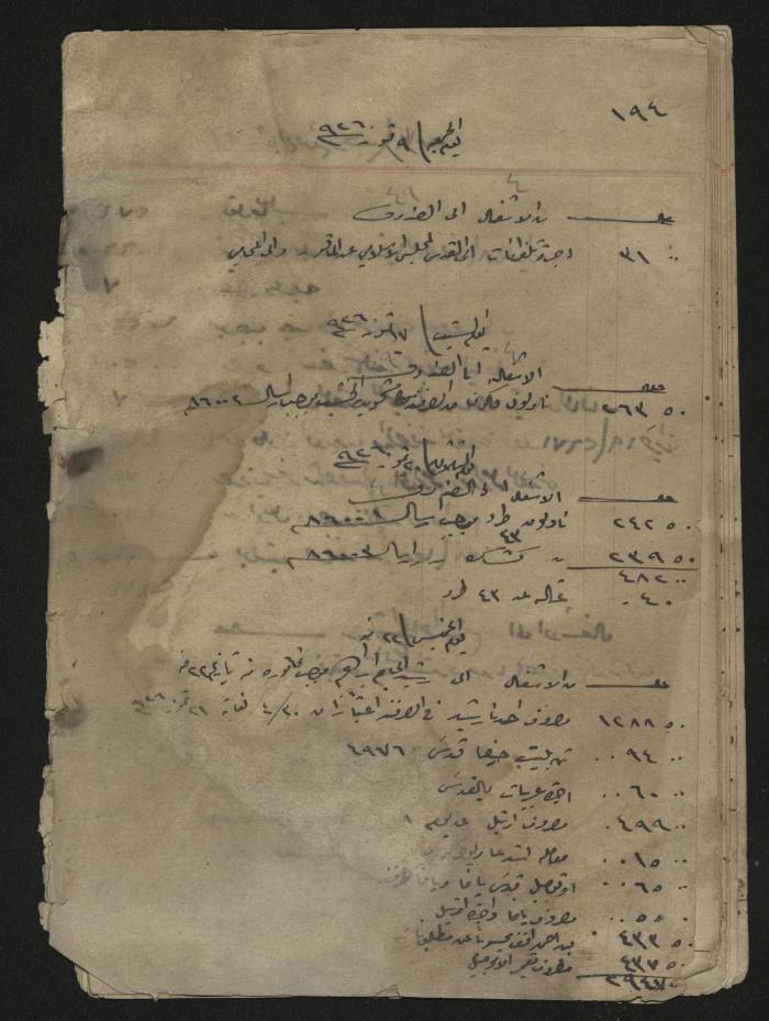 دفتر حسابات لرشيد الحاج إبراهيم، 1926