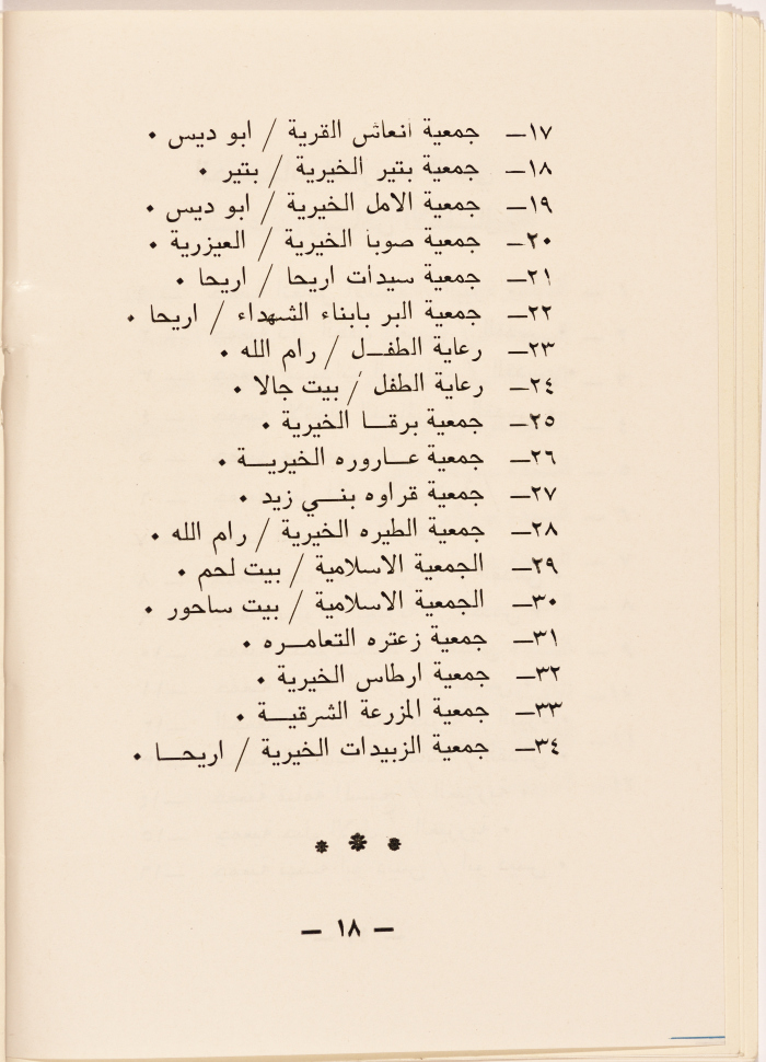 The Program of The Third Arabic Palestinian Child Social Conference in 1984 
