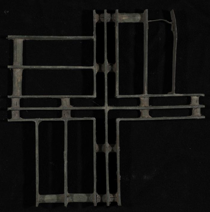 A Coloured Cement Tile and the Mold Used to Manufacture It, 1890s