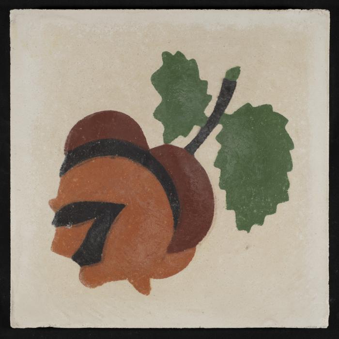 بلاطة إسمنتية ملونة والقالب المستخدم لصناعتها 