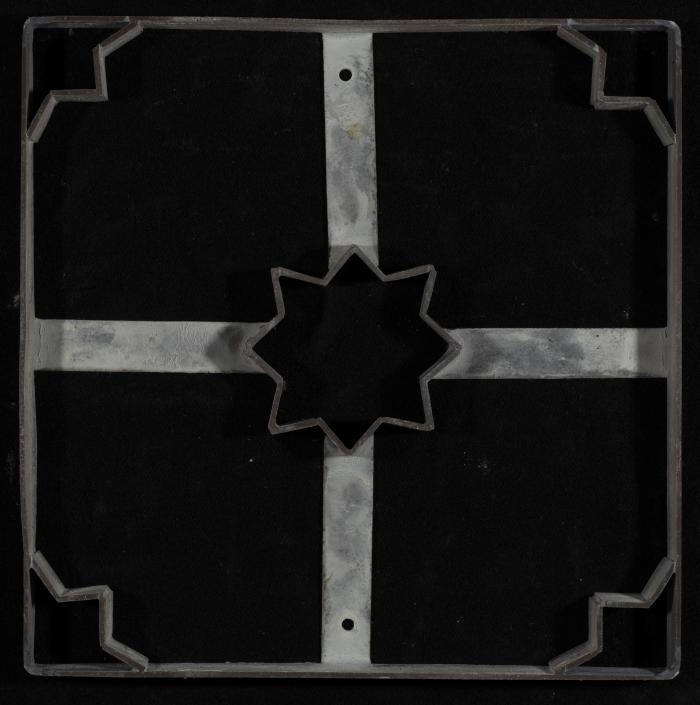 A Coloured Cement Tile and the Mold Used to Manufacture It, 1920s