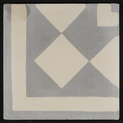 A Coloured Cement Tile and the Mold Used to Manufacture It, the 