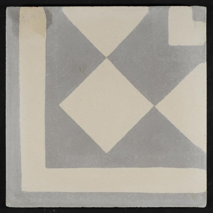 A Coloured Cement Tile and the Mold Used to Manufacture It, the 