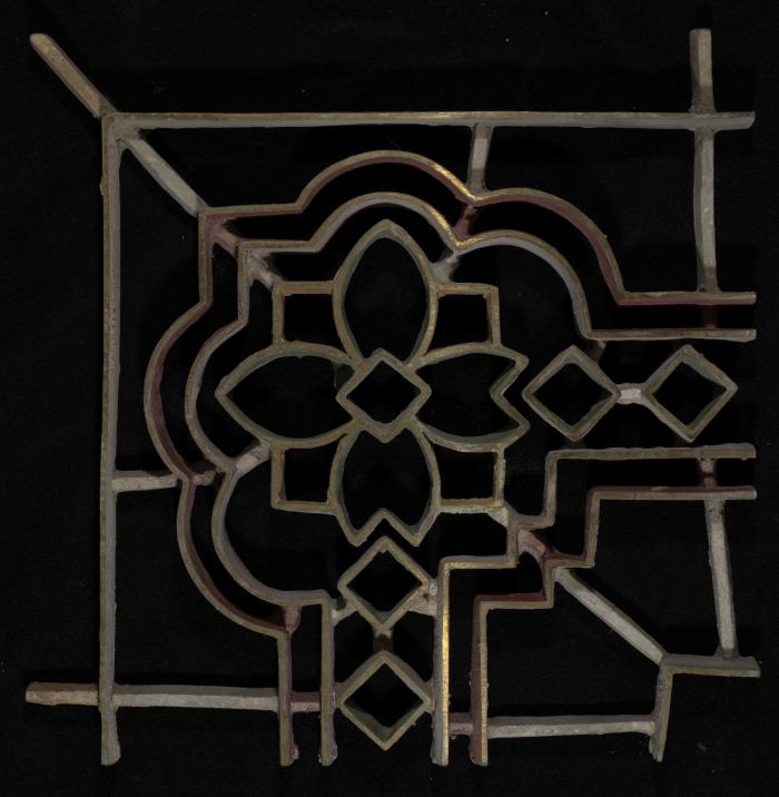 A Coloured Cement Tile and the Mold Used to Manufacture It, the 