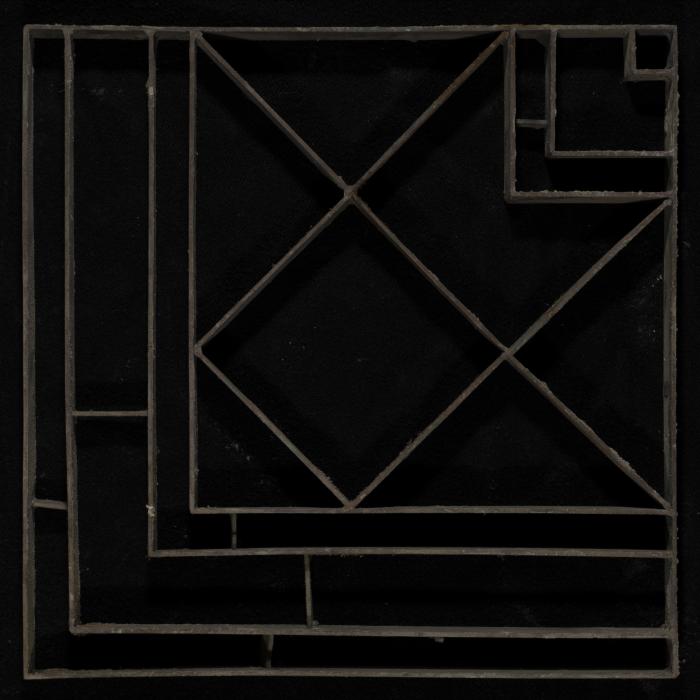 A Coloured Cement Tile and the Mold Used to Manufacture It, the 