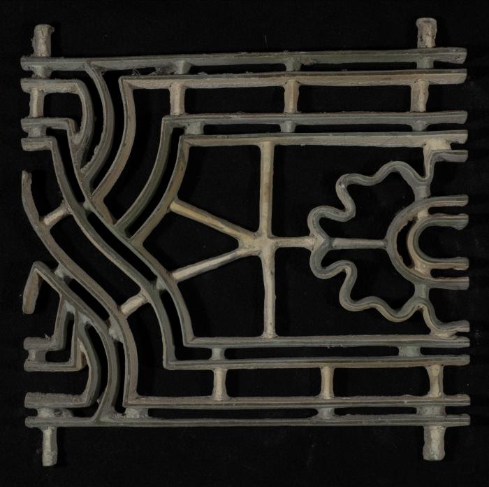 A Coloured Cement Tile and the Mold Used to Manufacture It, 