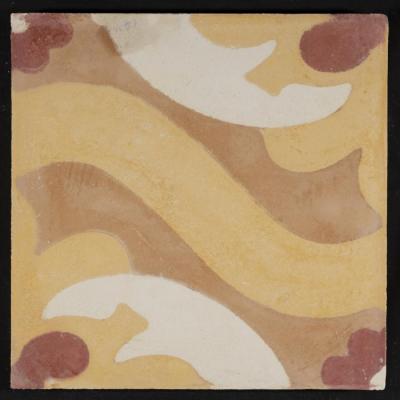 A Coloured Cement Tile and the Mold Used to Manufacture It, 