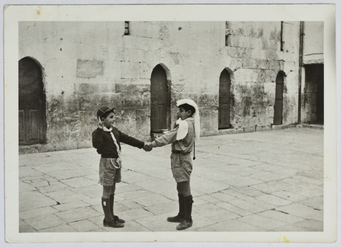 The two students Salam Da'nah and Ghaleb al-Sagheir
