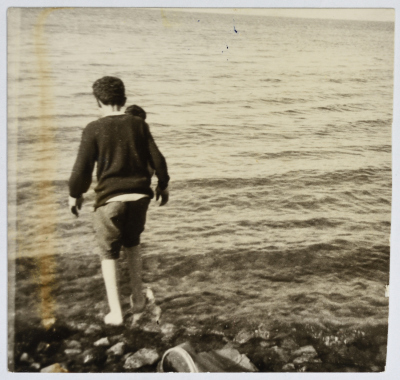 Mazen Omair Dʿanna at Sea of Galilee (Lake Tiberias) beach
