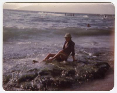 Tayseer Barakat on the Beach, Alexandria, 1982