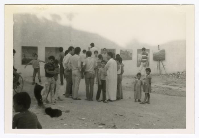 Exhibition by Tayseer Barakat, Deir Ghassaneh, 1984
