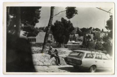 Tayseer Barakat on a hiking trip, 1982