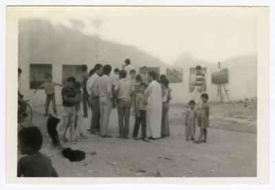 Exhibition by Tayseer Barakat, Deir Ghassaneh, 1984