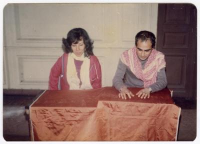 Tayseer Barakat and his colleague Nihad, Helwan University, Early 1980s
