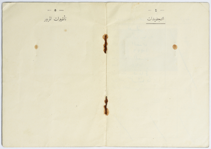 Amir Da'na's Travel Visa to Jordan, Syria, and Lebanon