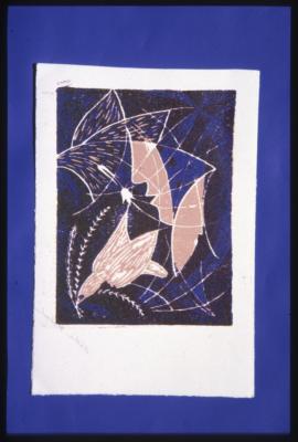 A photograph of a painting designed by Husni Radwan