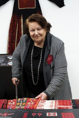 Widad Kawar in Tiraz Museum, Amman 