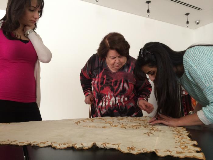 Widad Kawar in Tiraz Museum, Amman