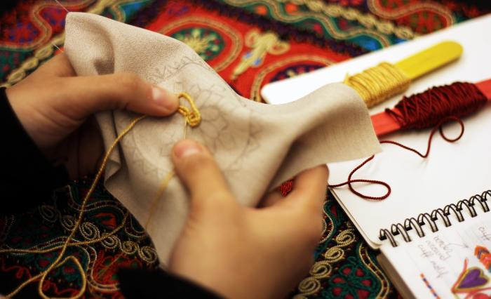 Embroidery Workshop in Tiraz Museum, Amman