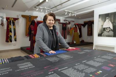 Widad Kawar at Tiraz Museum, Amman