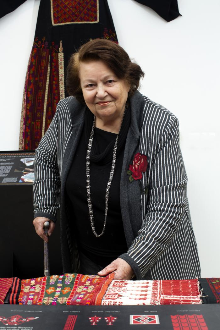 Widad Kawar in Tiraz Museum, Amman 