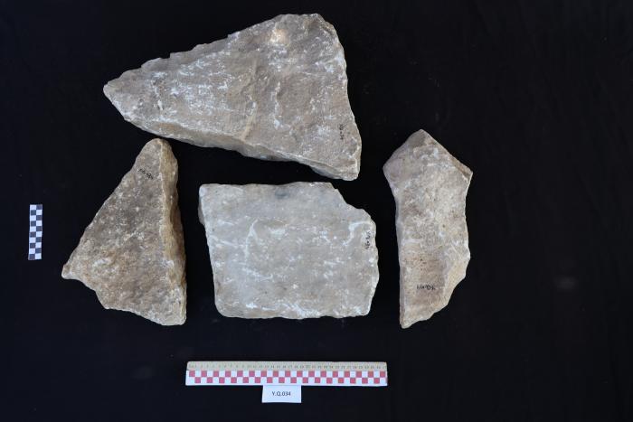 Sandstone gravestone, Al-Qarara, 2025