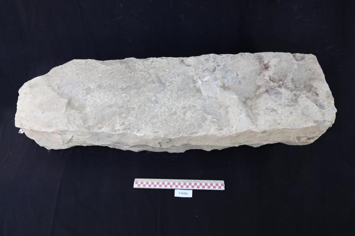 Sandstone headstone, al-Qarara, 2025